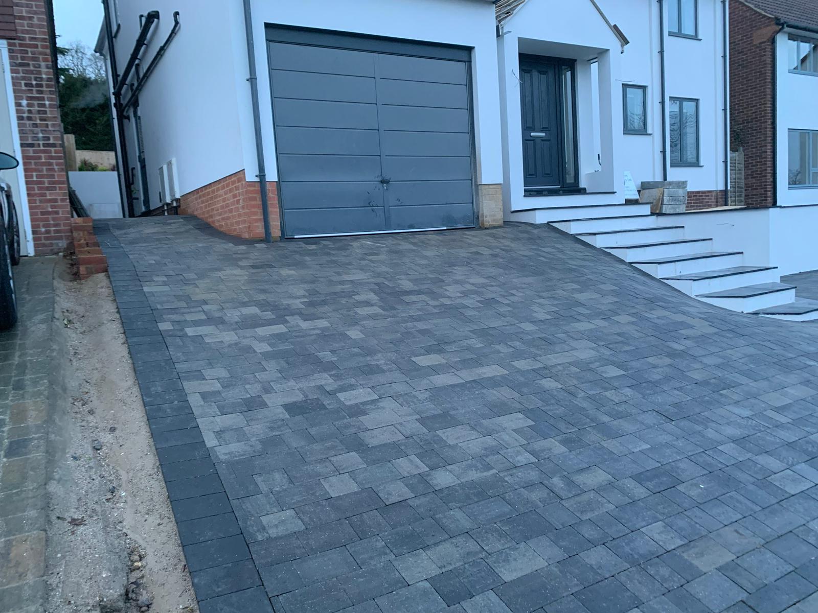 New driveway installation in Buckinghamshire home