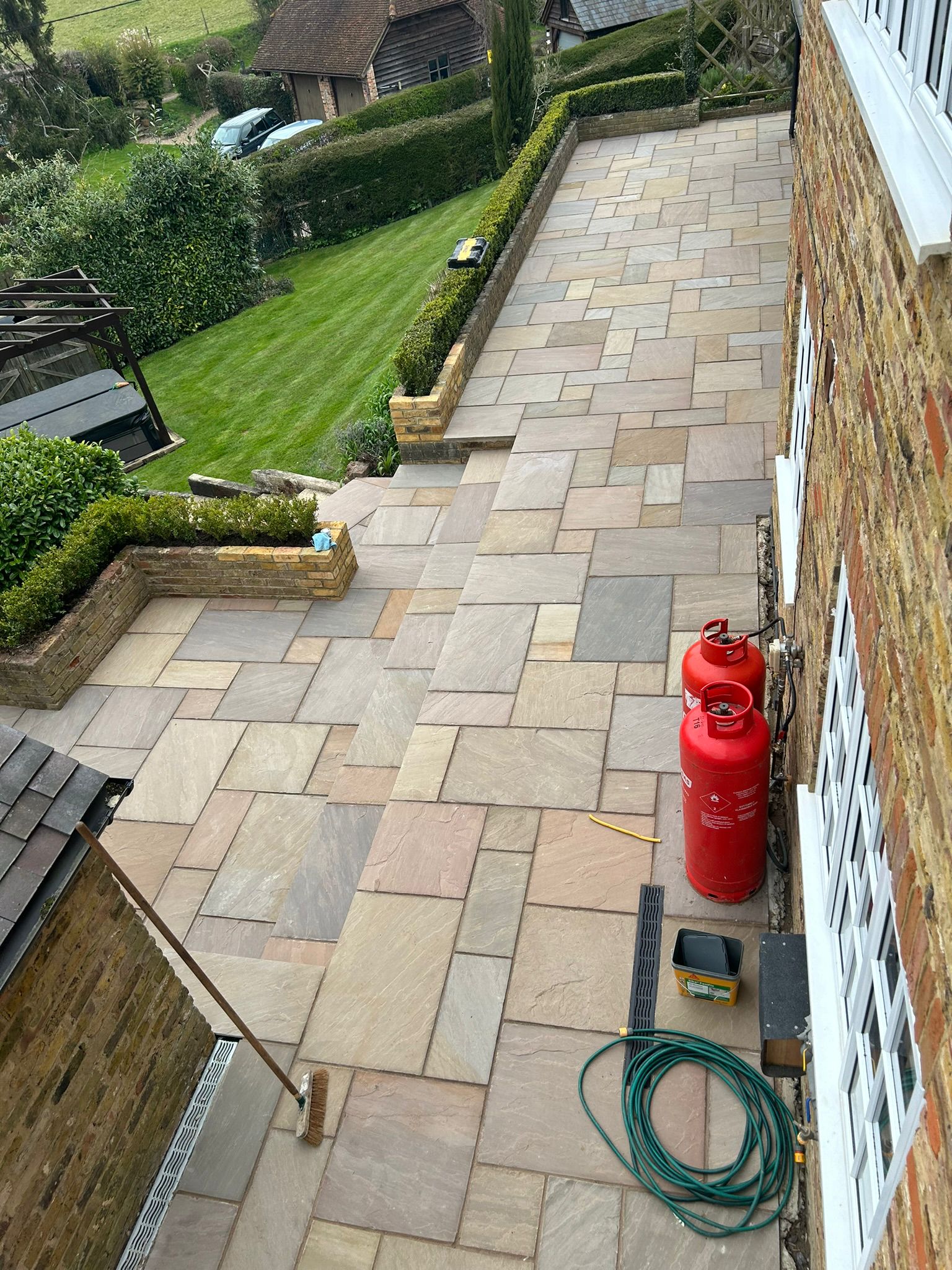 Judge Building Services carrying out landscaping work in Buckinghamshire